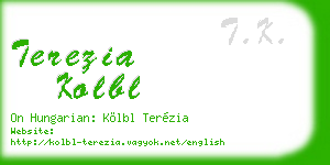 terezia kolbl business card